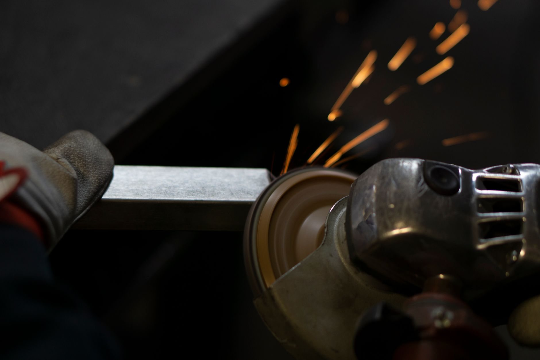 Fabricating steel components in a metal shop